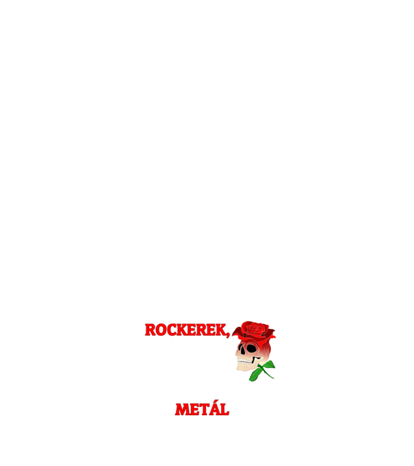 Rocker Metál minta sötétkék pólón