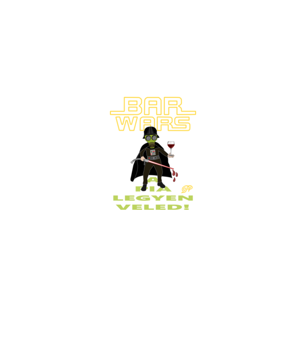 Bar Wars Boros minta királykék pólón