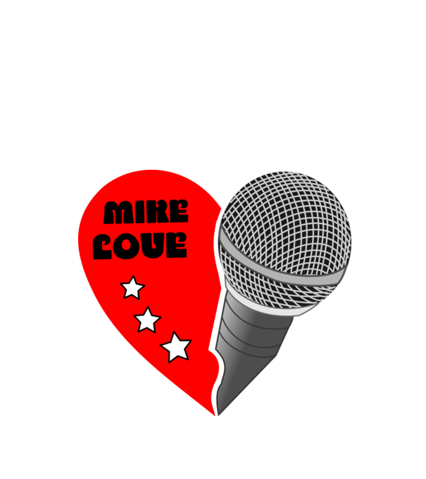 Mike Love minta fekete pólón
