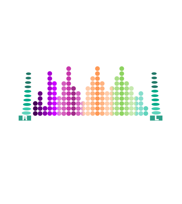 Rock and roll equalizer minta fehér pólón