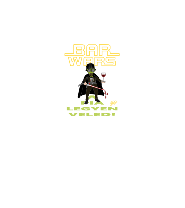 Bar Wars Boros minta királykék pólón