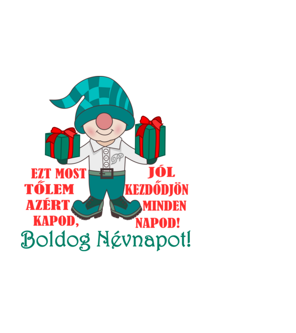 Szép Napokat Köszöntő Névnapra minta fekete pólón