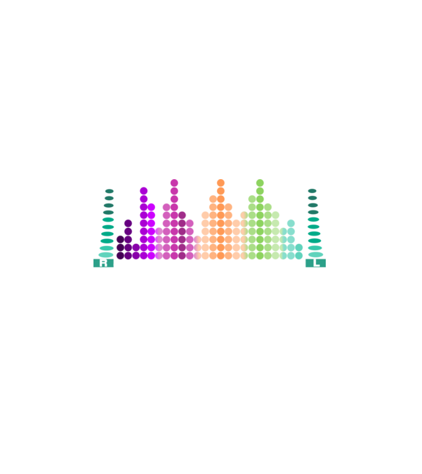 Rock and roll equalizer minta fehér pólón