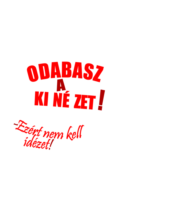 Ütős Kinézet minta fekete pólón