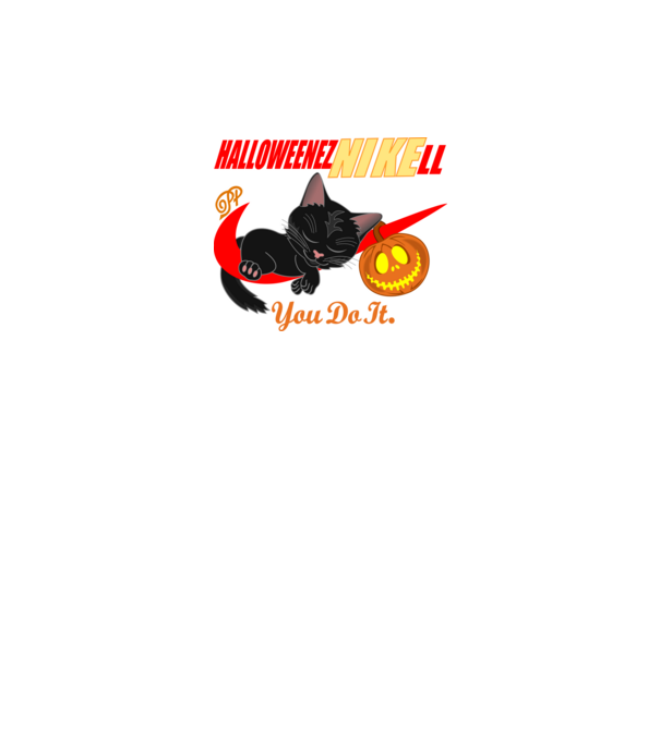 Halloweenezni Kell minta fekete pólón