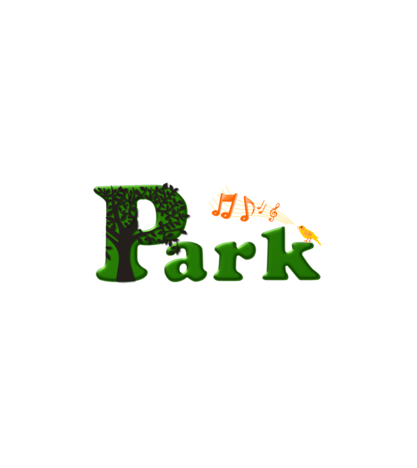 Park logó sárga madárral minta fehér pólón