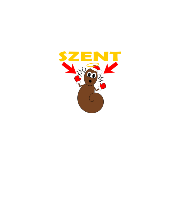 Szent Kula minta homokszín pólón