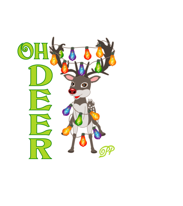 Oh Deer minta világoskék pólón