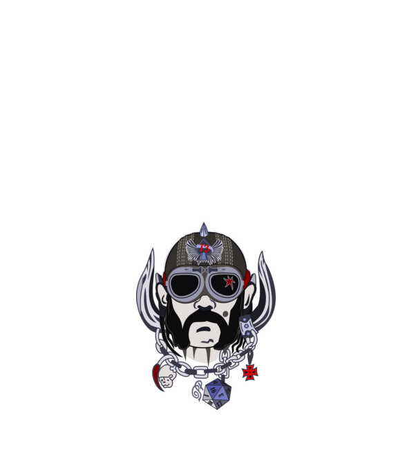 Lemmy Head minta fehér pólón