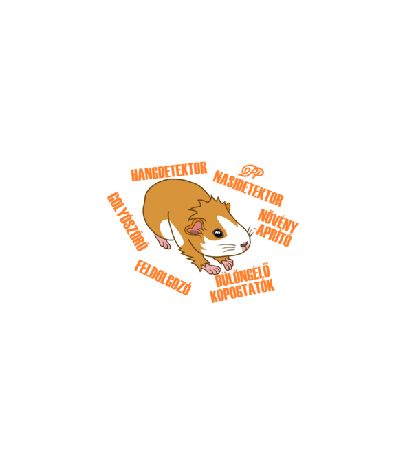 Tengerimalac Anatómia minta sötétkék pólón