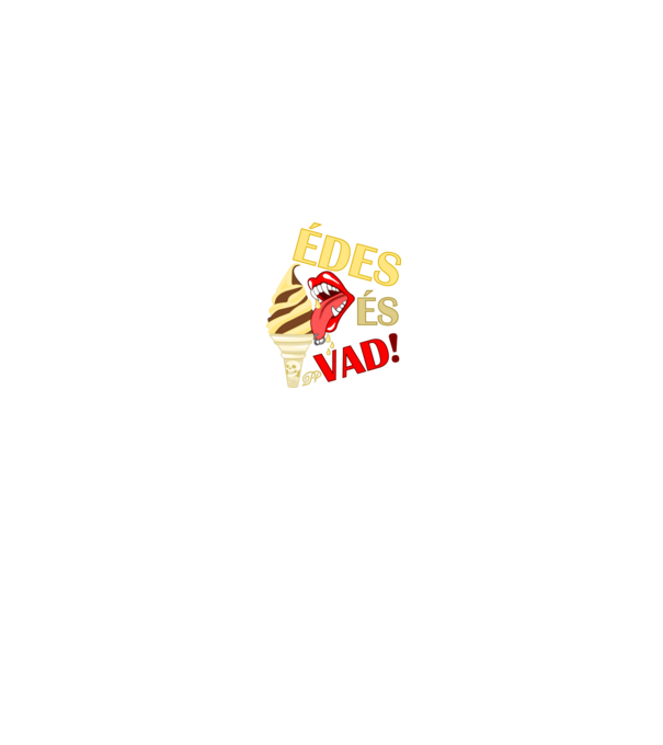 Édes ésVad Fagyi minta fekete pólón