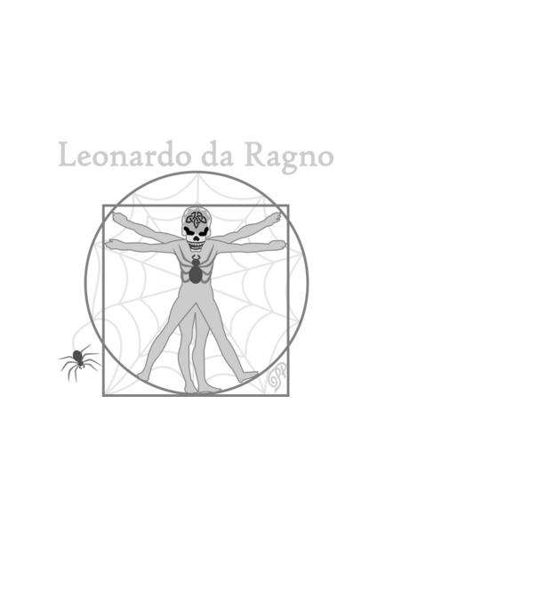 Leonardo Pók Anatómia minta fekete pólón