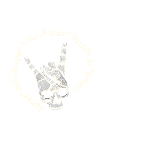 Rocker Lélek minta fekete pólón