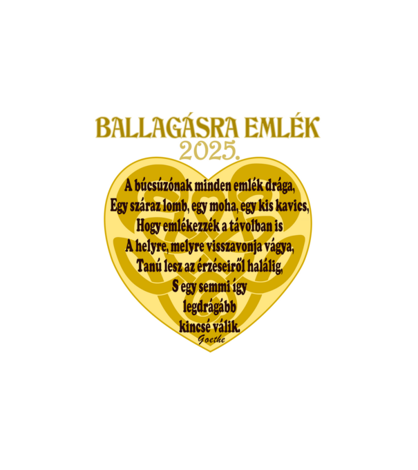 Ballagásra Szép Emlék minta fehér pólón