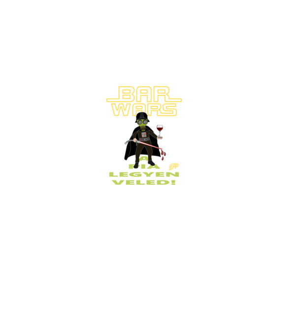 Bar Wars Boros minta királykék pólón