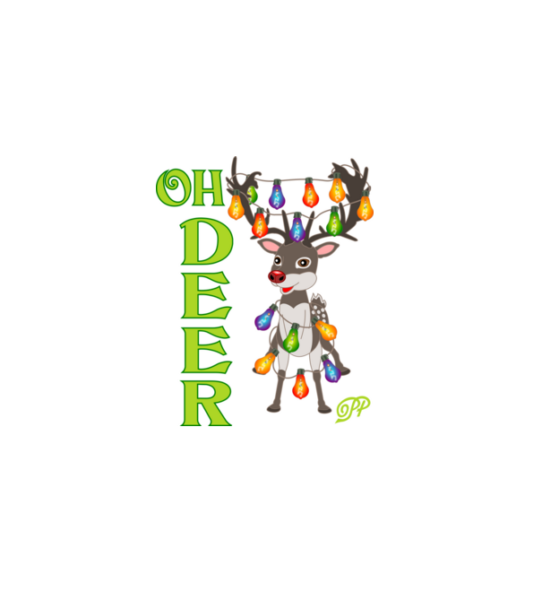 Oh Deer minta szürke pólón