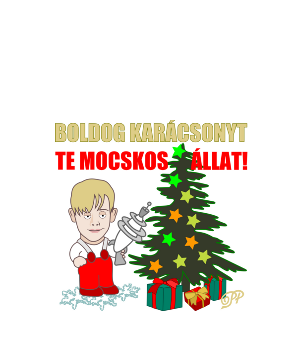 Kevin Köszöntője minta fehér pólón