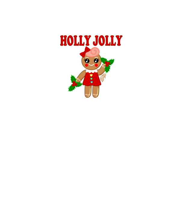 Holly Jolly Ginger minta fehér pólón