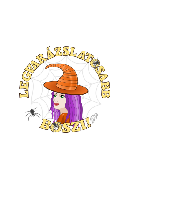 Legvarázslatosabb Boszi minta fekete pólón