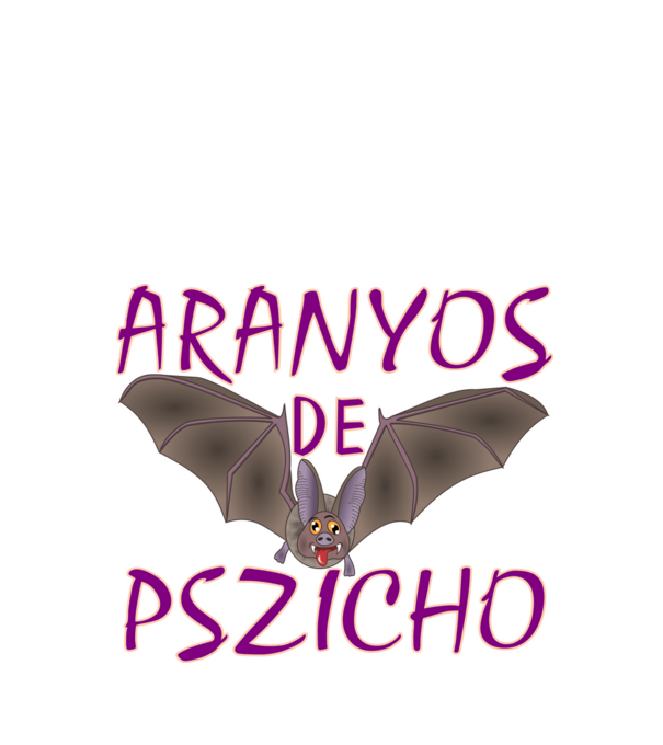 Aranyos de pszicho minta fekete pólón