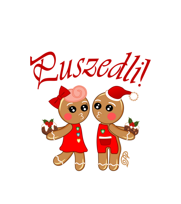 Puszedli minta fehér pólón