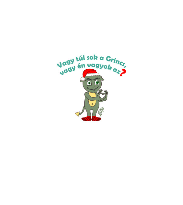 Ki a Grincs minta fekete pólón