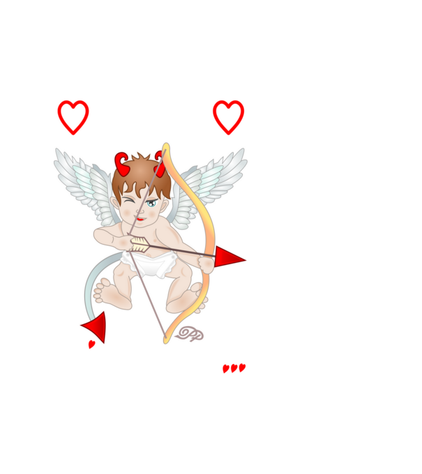 Vigyázat Szívtolvaj minta fehér pólón