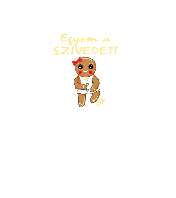 Egyem a Szívedet Mézi minta piros pólón