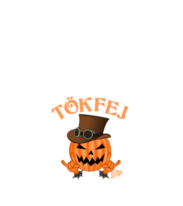 Tökfej Úr minta fehér pólón