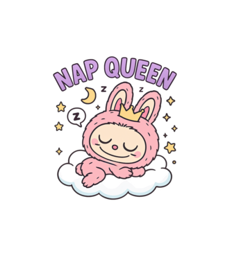 Nap Queen minta fehér pólón