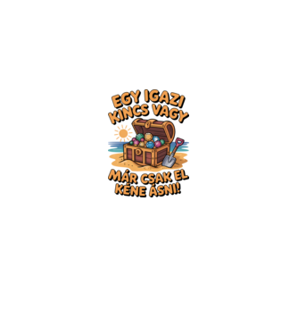 Egy igazi kincs vagy minta fehér/piros pólón
