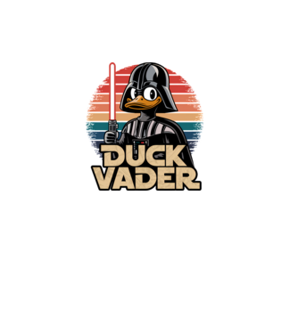 Duck Vader  minta fekete pólón
