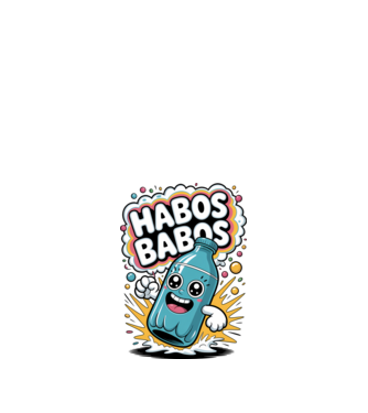 Habos Babos minta fekete pólón
