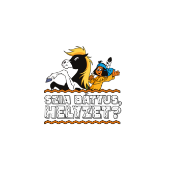 Szia bátyus yakari minta fekete pólón