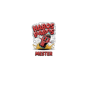 Habos Babos Mester minta fehér pólón