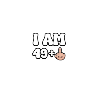 I am 49+1 minta királykék pólón