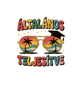 Általános teljesítve minta homokszín pólón