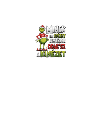 Minek ide idézet grinch minta királykék pólón