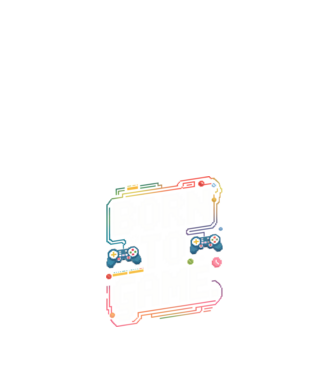 Born to Game pixel fekete alapra minta fehér pólón