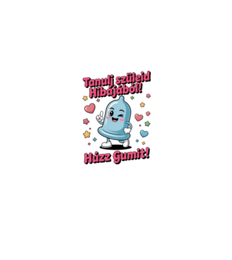 Tanulj szüleid hibájából! minta homokszín pólón