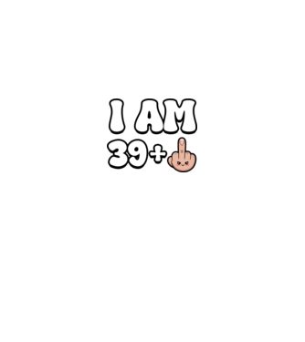 I am 39+1 minta királykék pólón
