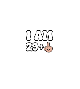 I am 29+1 minta szürke pólón