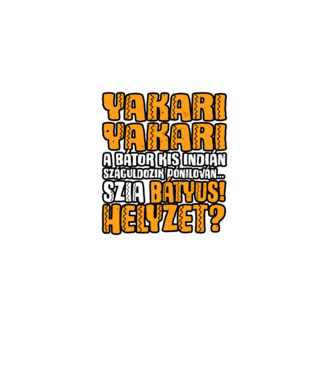 Yakari szia batyus helyzet minta fekete pólón