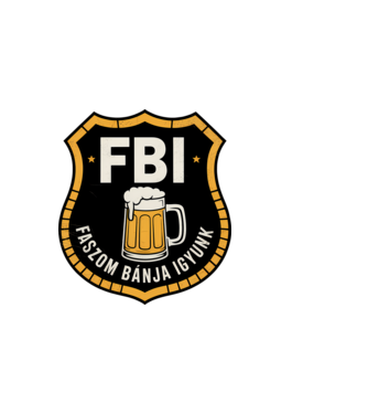 FBI legénybúcsú 1 minta világos rózsaszín pólón
