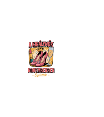 A királynők novemberben születtek minta világos rózsaszín pólón