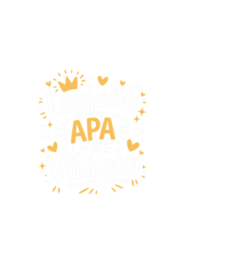 Legjobb apa a világon minta sötétkék pólón