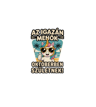 Az igazán menők októberben születnek! minta fehér pólón