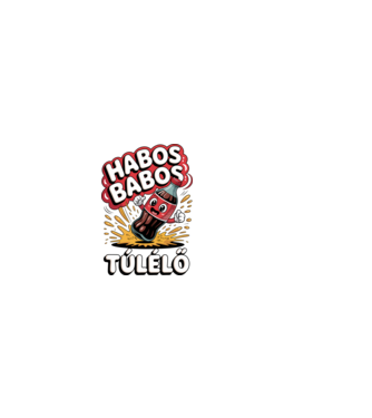 Habos Babos Túlélő minta sötétkék pólón