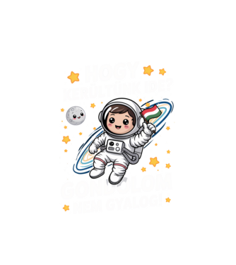 Hogy kerültünk ide? minta fehér pólón