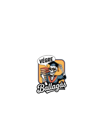 Végre ballagás minta fehér pólón